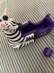Vintage Pharma Rep Zebra Desk Tape Dispenser Promotional No Box Mint Pet Free!!