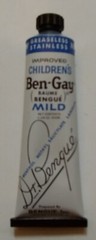 Children’s Ben-Gay, Methyl Salicylate! ©1953, 1958, chest colds & muscular pain