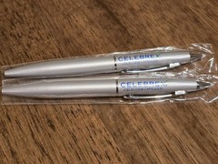Drug Rep BEXTRA / CELEBREX Collectible Heavy Metal ***PEN/STYLUS*** Qty2 NOS