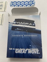Pharmaceutical Drug Rep Promo Items Viagra Pharmacy Bandages 2 Boxes