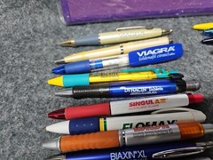 Pharmaceutical Lot Of Pens Clip Corkboard Viagra Lyrica Flomax Nexium Uroxatral