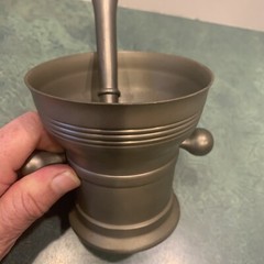 Vintage Pewter Mortar & Pestle *C & K Co. Holland *Heavy/Strong