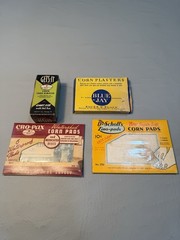 “Gets It” new in box Vintage Corn Remover Medicine Bottle, and others
