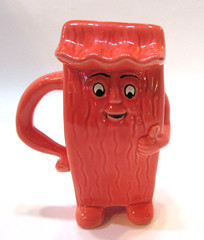 Vintage Actos Pharmaceuticals Promotional Anthropomorphic Ceramic Mug MUSCLE