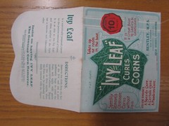 1900s IVY LEAF CORN CURE Paper Envelope CANNABIS Indian HEMP Apothecary PHARMACY