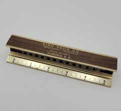 King Drug Company Wholesale Druggist Florence SC Paperweight Thermometer Ruler
