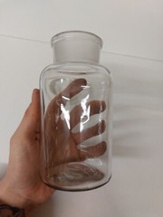 Antique Glass Pharmacy Chemist Apothecary Science Bottle With Stopper