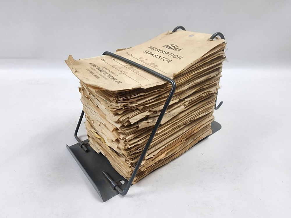 Prescription Atlas Rx Pad Paper Apothecary Druggist Pharmacy Medicine 1939