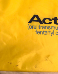 Vtg Actiq Fentanyl Zipper Tote Bag Pharmaceutical Drug Rep Promo Merch Rare HTF