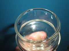Vtg Apothecary Covered Jar Glass Candy Container w/ Lid