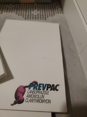 VTG Prevacid & Prevpac Post-it Note Lot Merck Stomach Illustration Drug Rep Swag