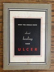 1954 Ulcer Patient Education Pamphlet Wyeth Amphojel Medical Ephemera Booklet