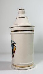 VTG PAPAVER FRUCTUS (Poppy Fruit) Apothecary Jar Pharma Craft Ceramic EUC