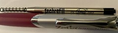New Zetia Lot of 5 Metal and Plastic Refillable Pens Pharmaceutical Drug Rep