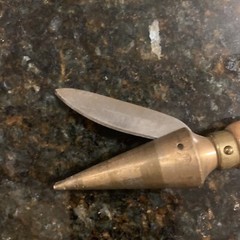 Vintage Apothecary￼ Cork Borer Sharpener Chemist Bottle Wine Display Antique