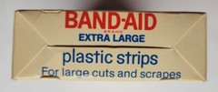 Vintage Band-Aid Extra Large Plastic Strips 2″ Bandages 10 Pack In Box