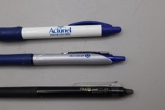 Lot of 4 Advertising Pens Pilot FriXion Acroball Actonel Zocor Drug Rep Promo Pe