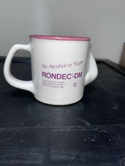 RONDEC-DM Pharmaceutical Collectible Mug Grape-Tasting Cough Relief White Purpl…