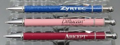 Aricept Diflucan Zyrtec PENS Uniquel Ball Clickers Drug Rep Pharmaceutical Lot
