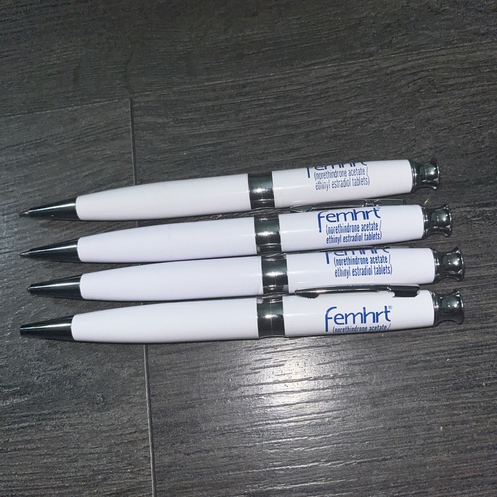 Pharmaceutical Drug Rep Femhrt Pen Pfizer Collectible Heavy Metal Twist LOT