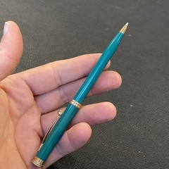 Vtg PFIZER Pharmaceutical Drug Advertising Sales Rep Pen Norvasc Blue Teal Green