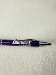 Metallic Purple Zithro Heavy Metal PEN Drug Rep Pharmaceutical Promo Advertising