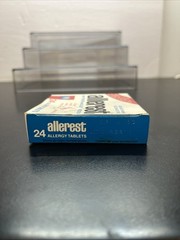 RARE vintage 1980s ALLEREST allergy medicine Empty BOX pharmaceutical medical E2