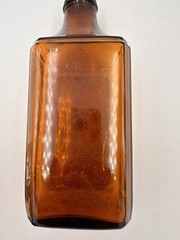Vintage People’s Drug Store Wash DC Lime Water Beveled Brown Glass Bottle