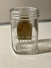 Petrolagar Laboratories Physician’s Sample Glass Jar W/ Paper Label 1940’s-50’s