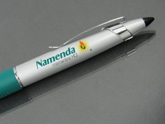 Namenda Heavy Metal Twist PEN w Stylus Drug Rep Pharmaceutical Promo Advertising