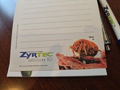 ZYRTEC Pharmaceutical Medical Lot – 2x Pens + Notebook Vintage Metal Pen Writes