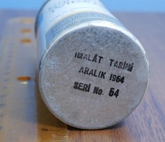 Vtg OPTALIDON SANDOZ MED. TIN BOX Swiss (Turkey)