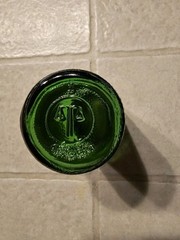 Apothecary McKesson’s Green Jar 2oz Alum, NF POWDERED (C1950’s), Empty