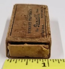 VINTAGE Nyman’s Pharmacy PRESCRIPTION CARDBOARD BOX 132 High Street Pottstown PA