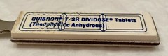 VTG 1980’s MEAD JOHNSON QUIBRON-T SR 7″ METAL LETTER OPENER PHARMA REP LOGO