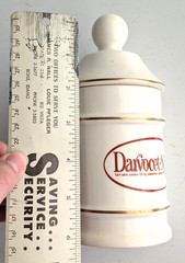 Vtg Darvocet Ceramic Apothecary Jar By Lilly Made Mexico