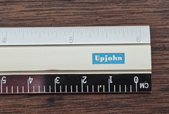 1960s Upjohn Orinase ruler metal souvenir physician promo Diabetes Sulfonylurea