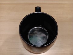 Vintage Vanceril Inhaler Drug Rep Advetising Promotional Black Plastic Mug