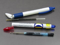 Toprol XL PENS BIC & Inoxcrom Drug Rep Pharmaceutical Promo Advertising Lot of 2