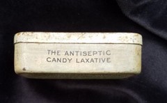 Old Medicine Tin Partola Doctor Candy Antiseptic Mint Laxative Jersey City NJ